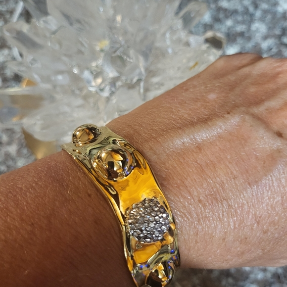 NWOT ALEXIS BITTAR MOULTON GOLD BRACELET EXQUISTE!! 🤩 - Picture 7 of 7
